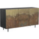 Auburn 60 X 18 inch Antique Brass and Black Sideboard